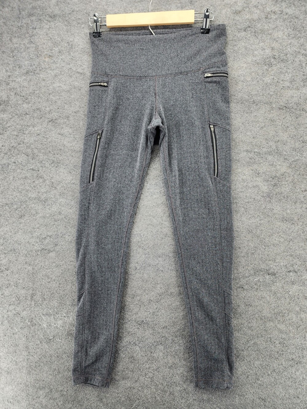 Athleta Leggings Womens Medium Pull On Gray Activewear